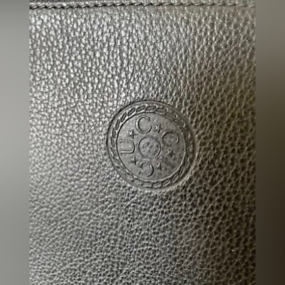 Auth RARE Vintage GUCCI Black Leather Brief Tote Briefcase Case Portfolio GG - Picture 2 of 9